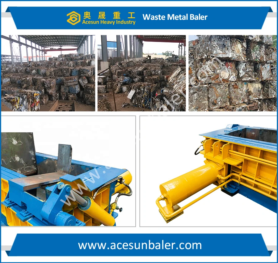 Non Ferrous Waste Metal Hydraulic Compacting Recycling Press Baler