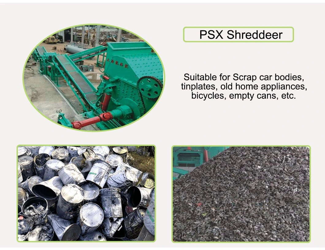 Psx-750 Scrap Metal Crushing Line Shredder Machine