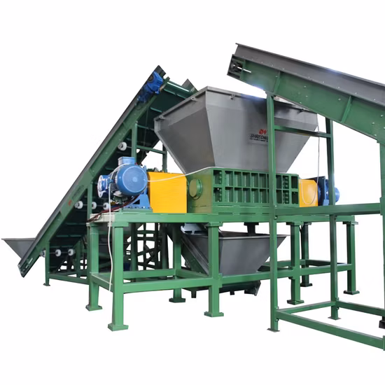 Double Shaft Crusher for Recycling Scrap/Waste Passenger Tire