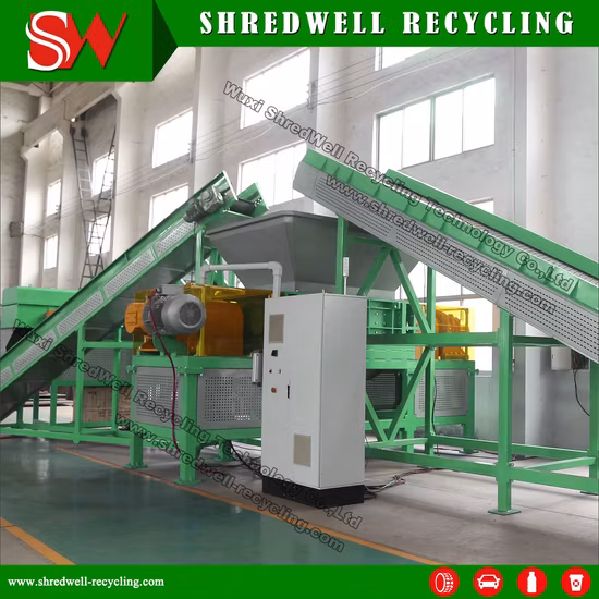 Double Shaft Crusher for Recycling Scrap/Waste Passenger Tire
