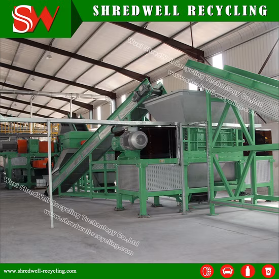 Double Shaft Crusher for Recycling Scrap/Waste Passenger Tire