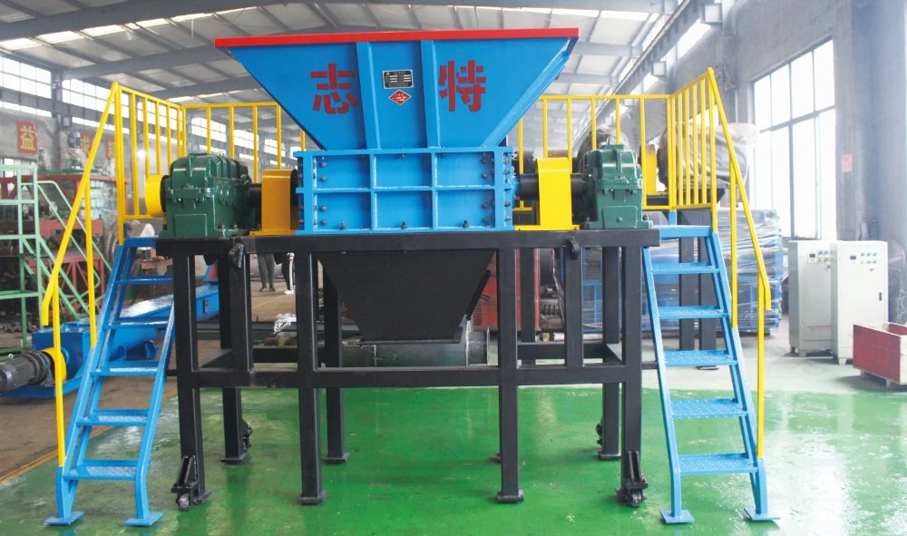 China Shredder Machine Manufacturer Plastic/Tyre/Rubber/Can/Wood/Medical Waste Double Shaft Crusher