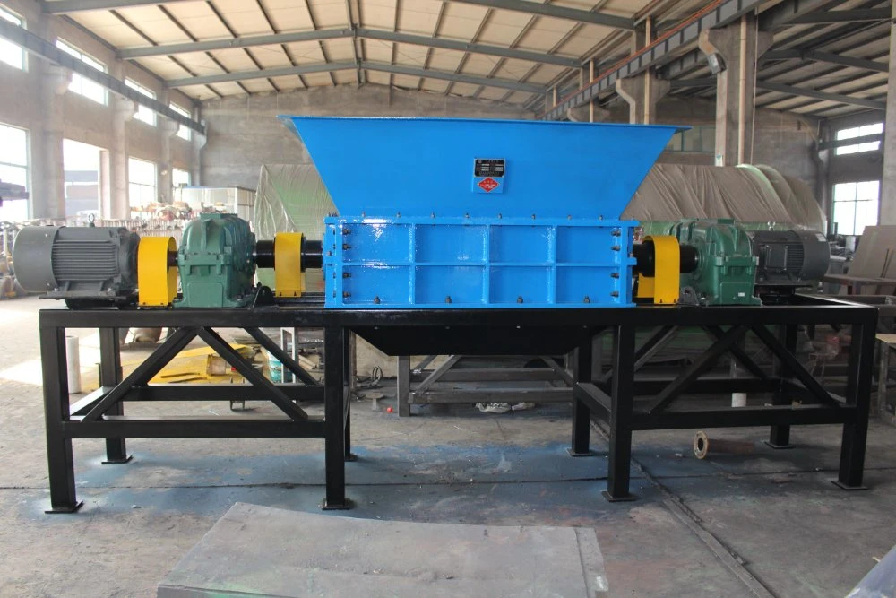 China Shredder Machine Manufacturer Plastic/Tyre/Rubber/Can/Wood/Medical Waste Double Shaft Crusher