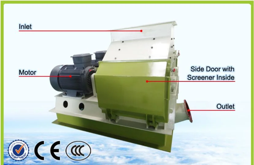 4-5t/H Double-Shaft High-Efficiency Crusher Wood Hammer Mill