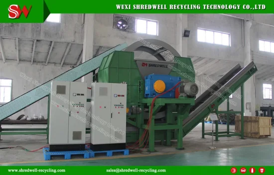 Double Shaft Crusher for Recycling Scrap/Waste Passenger Tire