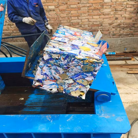 Y81-1000t Hydraulic Scrap Steel Metal Baler Recycling Machine