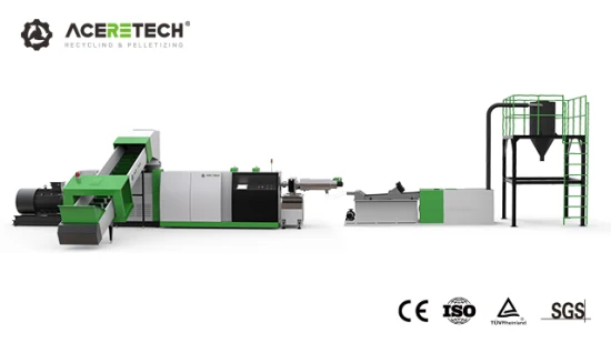 Aceretech Famous Brand Motor Price Plastic Recycling Machine with Durable Accessories