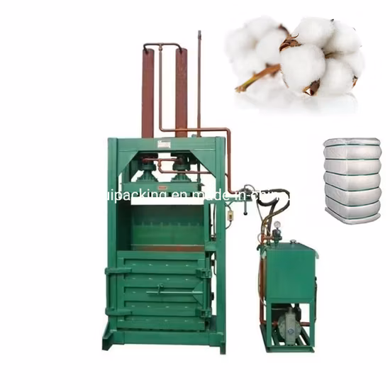 Customized Vertical Hydraulic Baling Machine Waste Paper Plastic Metal Scrap Baler