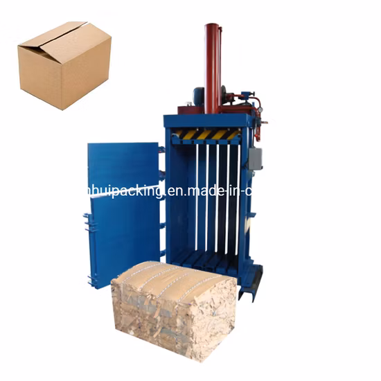 Customized Vertical Hydraulic Baling Machine Waste Paper Plastic Metal Scrap Baler