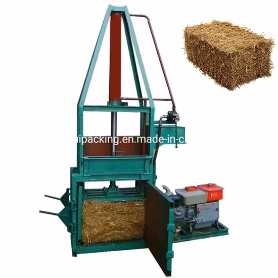 Customized Vertical Hydraulic Baling Machine Waste Paper Plastic Metal Scrap Baler