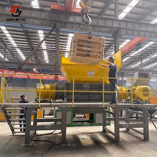 Plastic Shredder and Crusher for Waste Plastic PP/PE/PVC/TPU Blocks/Lumps/Single Shaft Shredder for Waste Plastic From Molding Machine/Pet Blocks Shredder